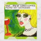 Etikett der Weinflasche (Einzelnes Label)