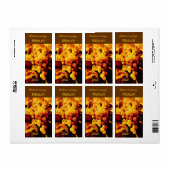 Etikett der Weinflasche für Herbst (Vorne)