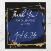 Etikett der Weinflasche, Gastgeschenk Hochzeit (Einzelnes Label)