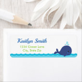 Etikett der Whale-Rücksendeadresse (Insitu)