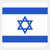 Etikett des israelischen Aufklebers Quadratischer Aufkleber (Vorderseite)