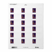 ETIKETT EIFFEL TOWER CHRISTMAS ADRESSAUFKLEBER (Vorne)