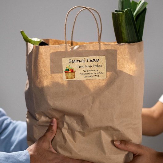 Etikett "Eigene landwirtschaftliche Erzeugnisse"