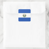 Etikett "El Salvador" Quadratischer Aufkleber (Tasche)