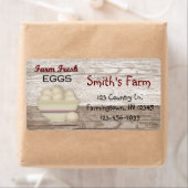 Etikett "Frische Eier" (Insitu)