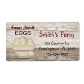 Etikett "Frische Eier" (Vorne)