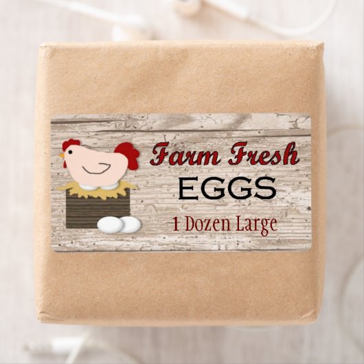 Etikett "Frische Eier" (Insitu)