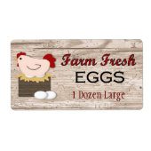 Etikett "Frische Eier" (Vorne)