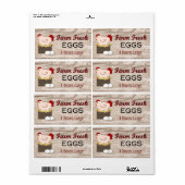 Etikett "Frische Eier" (Vorne)