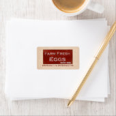 Etikett "Frische Eier" Adressaufkleber (Insitu)