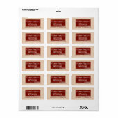 Etikett "Frische Eier" Adressaufkleber (Vorne)