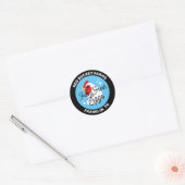 Etikett "Frische Eier" Runder Aufkleber (Umschlag)