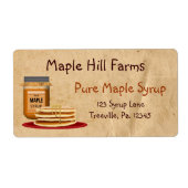 Etikett für Ahornsirup (Vorne)