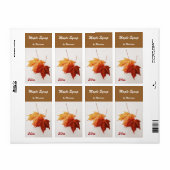 Etikett für Ahornsirup (Vorne)