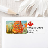 Etikett für Ahornsirup (Insitu)