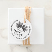 Etikett für Ahornsirup Geschenkanhänger (Beispiel)