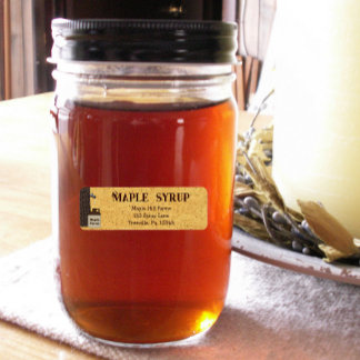 Etikett für Ahornsirup Small Product Label
