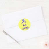 Etikett für Alba Scottish Independence Runder Aufkleber (Umschlag)