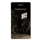 Etikett für alte rustikale Räder (Vorne)