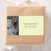 Etikett für antike Türadresse (Insitu)