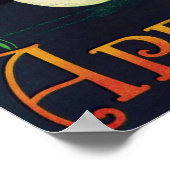 Etikett für Äpfel der Marke Swan Poster (Ecke)