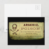 Etikett für Arsen in Notlage Postkarte (Vorne/Hinten)