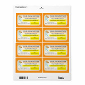 Etikett für ärztliche Verschreibung Alte Furz Gast (Vorne)