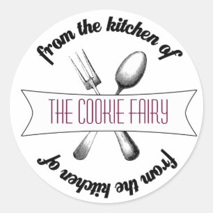 Etikett für Backwaren Runder Aufkleber