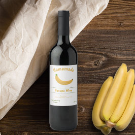 Etikett für Bananenwein