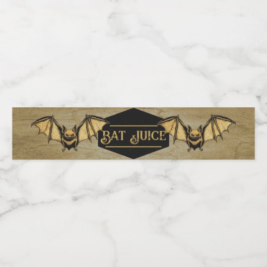 Etikett für Bat-Jucksaftgetränke (Einzelnes Label)