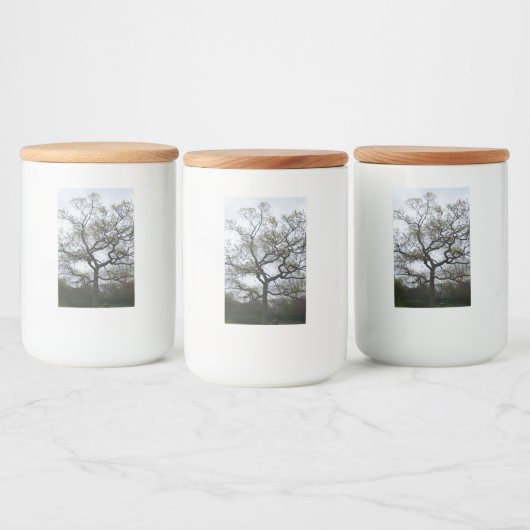 Etikett für Baumlebensmittelbehälter (Flaschen)