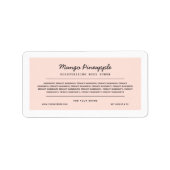 Etikett für benutzerdefinierte Farbskriptlinien Adressaufkleber (Vorne)