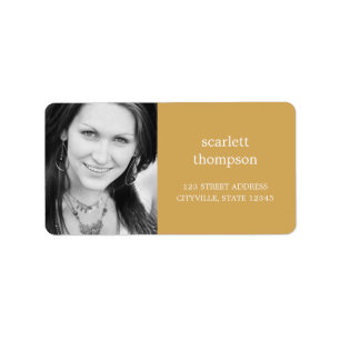 Etikett für benutzerdefinierte Fotos Adressaufkleber