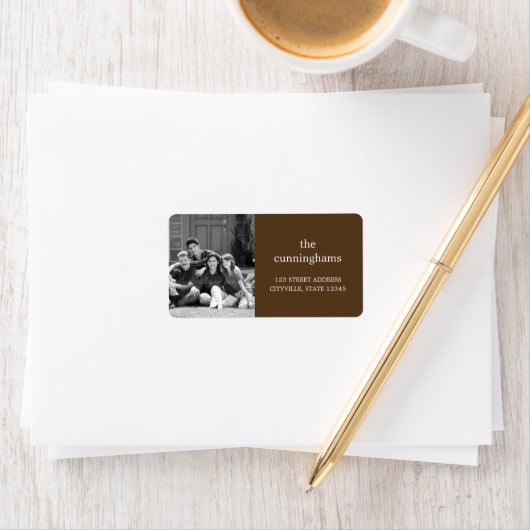 Etikett für benutzerdefinierte Fotos Adressaufkleber (Insitu)