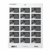 Etikett für benutzerdefinierte Fotos Adressaufkleber (Vorne)