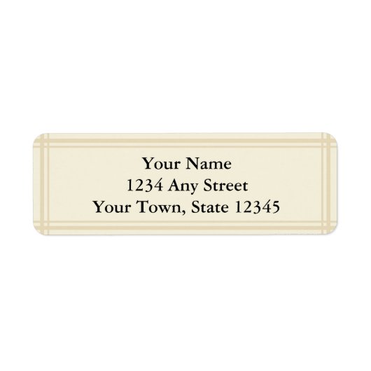 Etikett für benutzerdefinierte Rücksendeadresse - (Vorne)