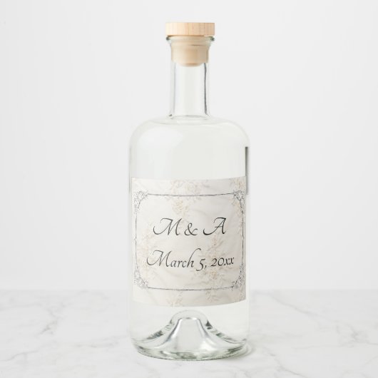 Etikett für bestickte Lace Wedding (Vorderseite)