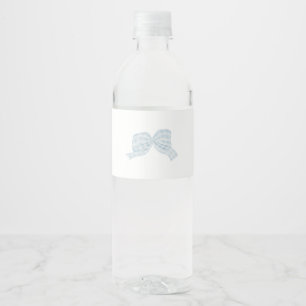 Etikett für blaues Bugwasser