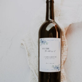 Etikett für Blauweine