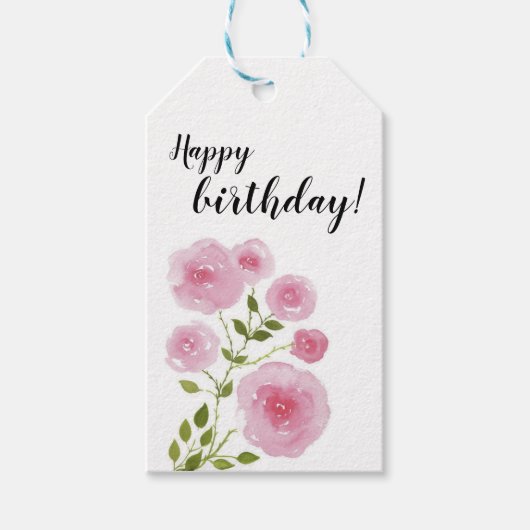 Etikett für Blumengeschenk Geschenkanhänger (Vorderseite)