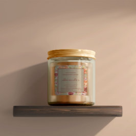 Etikett für Blumenpapier Quadratischer Aufkleber