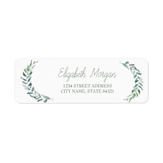 Etikett für botanische Anschrift der Olivenzweigst (Vorne)