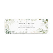 Etikett für botanische Grünpflanzen und Gold-Rückg (Vorne)