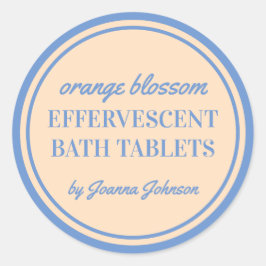 Etikett für Brausetabletten Runder Aufkleber