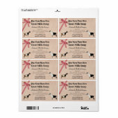 Etikett für Burlap- und Karierte Ziegenmilch (Vorne)