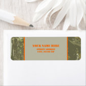 Etikett für Camouflage und Orange-Adresse (Insitu)