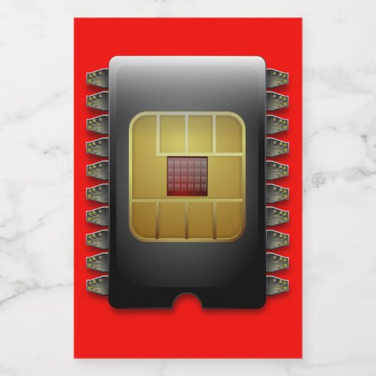 Etikett für Chip-Lebensmittelverpackungen (Einzelnes Label)