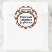 Etikett für Cinnamon / Canning Jar Runder Aufkleber (Tasche)