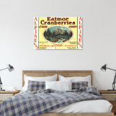 Etikett für Cranberries im Alpenraum Leinwanddruck (Insitu (Schlafzimmer))