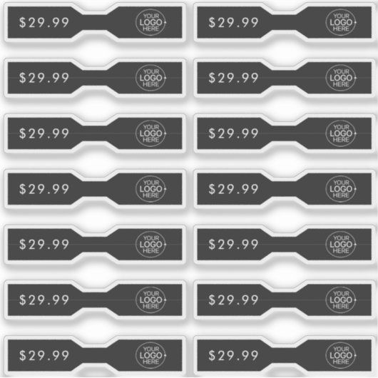 Etikett für das Barbell-Zeichen "Schwarzes Logo hi (Vorderseite)